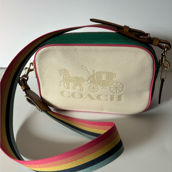 NWOT COACH Color-Block Leather Shoulder/Crossbody Bag. - Picture 1 of 6